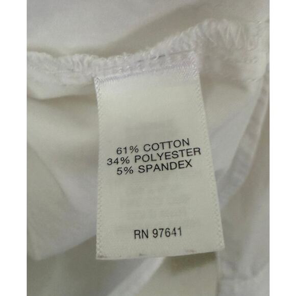 J Jill Classic White Shirt Collection Lightweight Long Sleeve Shell ButtonDown-M - Picture 6 of 6